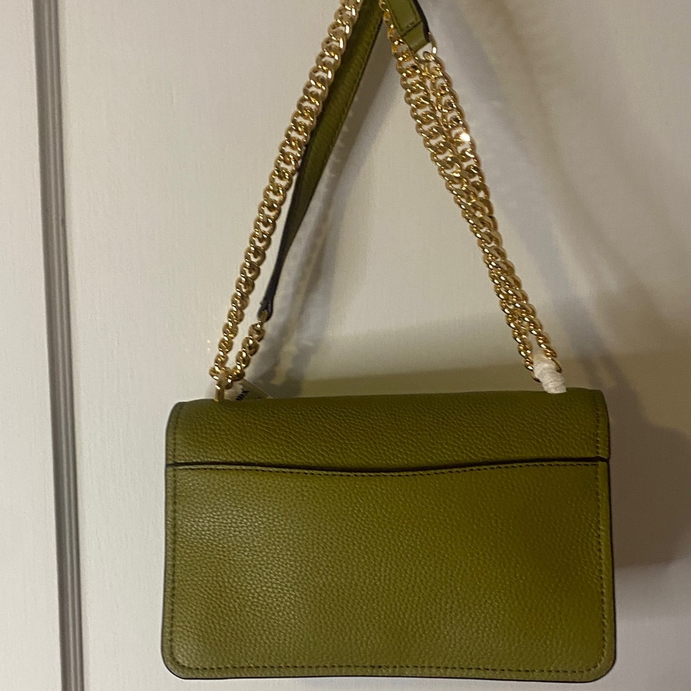 Michael Kors Moss Green Crossbody Bag with Gold Chain - Picture 4 of 7